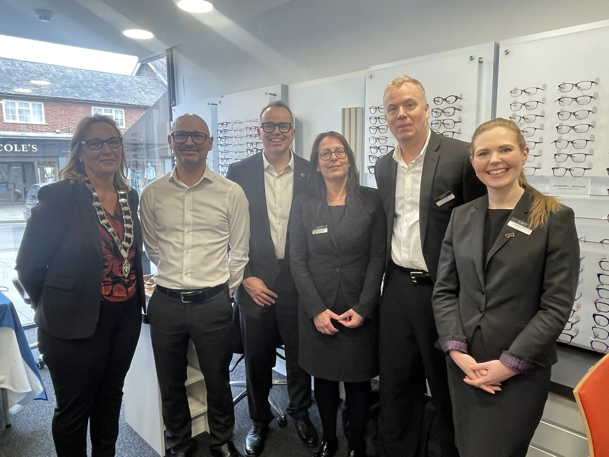 The Barracloughs team with Karen Bedwell, Uckfield Town Mayor