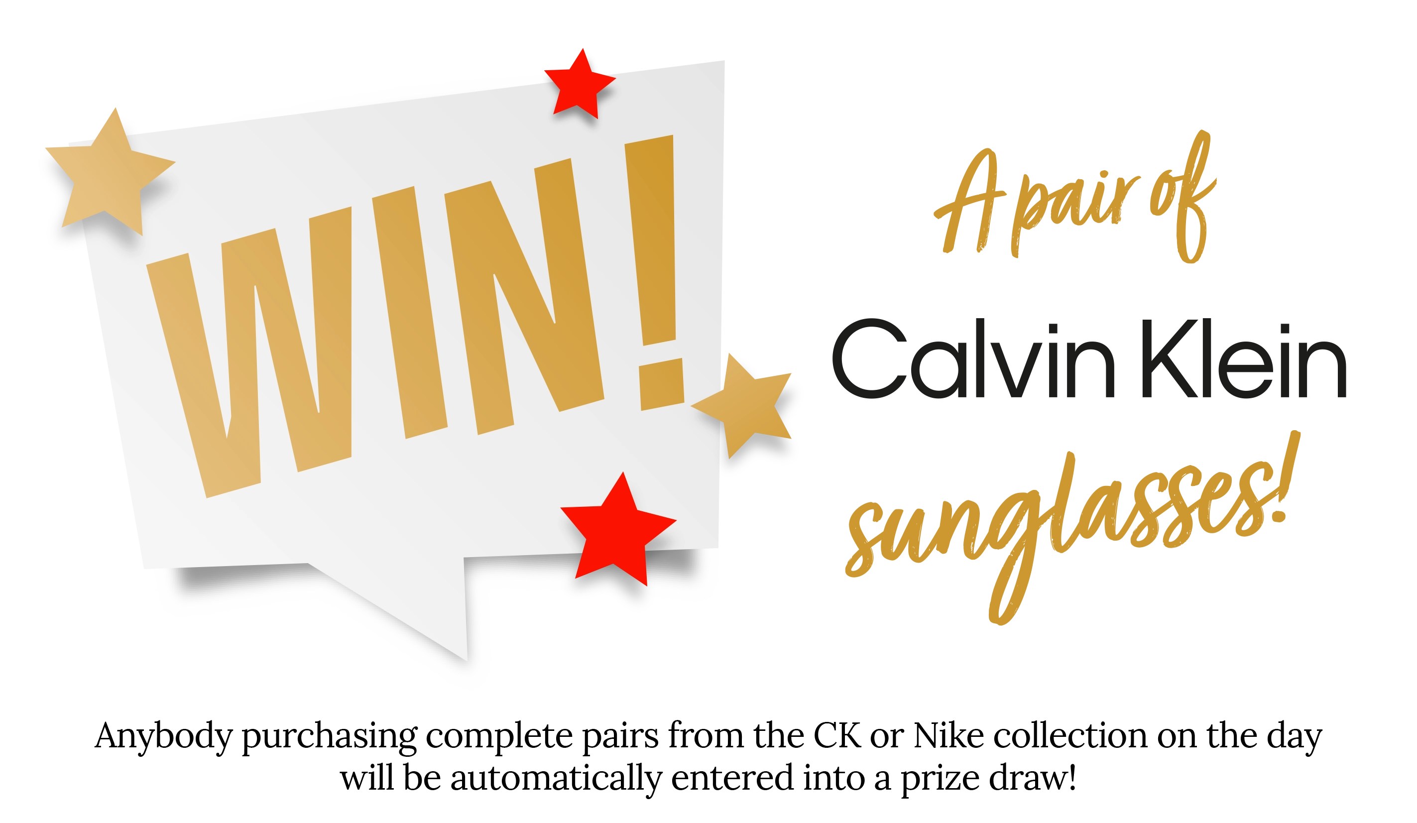 Win a pair of Calvin Klein sunglasses!